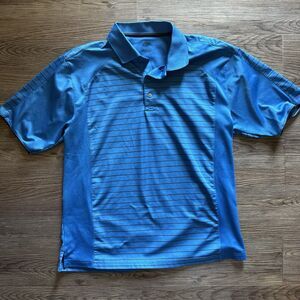 Links Edition Short sleeve Polo Men’s Size Large Blue Collared Golf Shirt Top